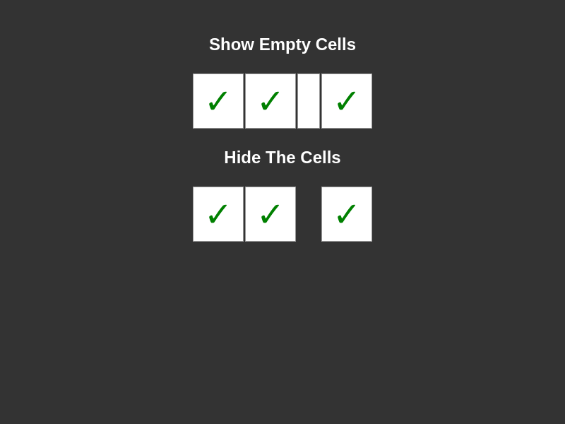 Browser Preview of EMPTY-CELLS